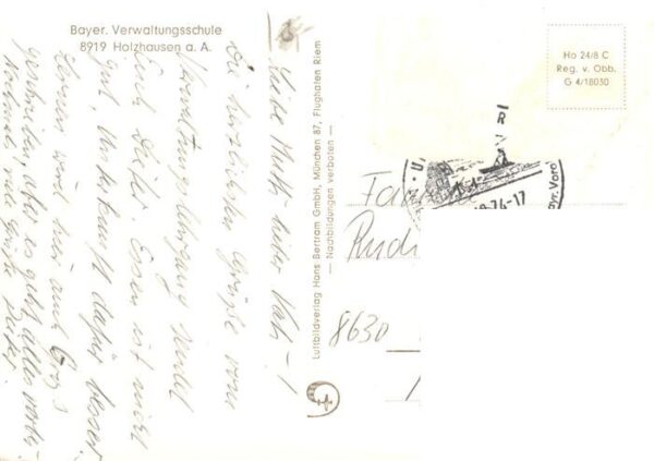 Holzhausen Ammersee Fliegeraufnahme mit Bayer Verwaltungsschule – Bild 2