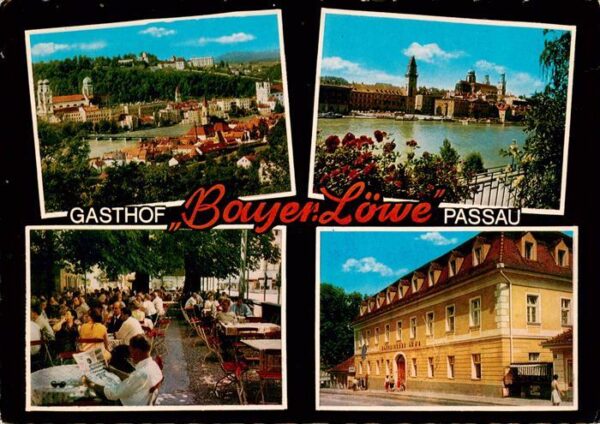 Passau Gasthof Bayerischer Loewe Gastraum Panorama
