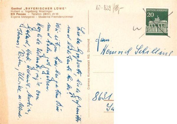 Passau Gasthof Bayerischer Loewe Gastraum Panorama – Bild 2
