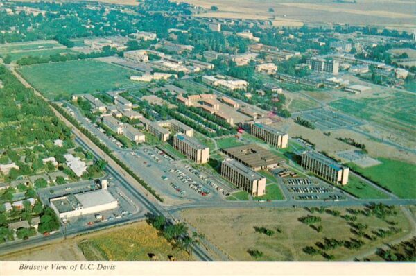 Davis California USA Aerial View of UC Davis