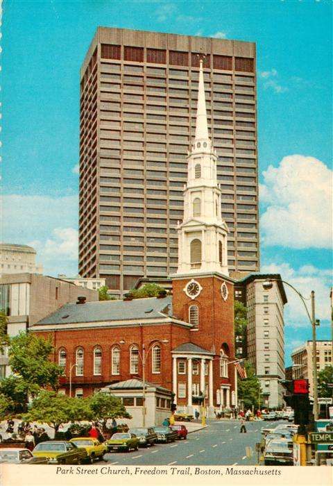 Boston  Massachusetts USA Park Street Church Freedom Trail