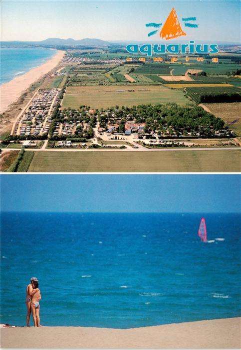 Sant Pere Pescador Costa Brava ES Aquarius Camping Fliegeraufnahme Strandpartie