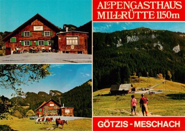 Goetzis Meschach Vorarlberg AT Alpengasthaus Millruette Panorama