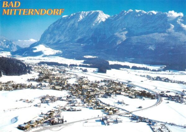 Bad Mitterndorf Steiermark AT Fliegeraufnahme mit Grimming