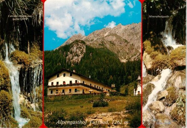 St Lorenzen Lesachtal Kaernten AT Calcium Magnesium Sulfat Quelle Alpengasthof T