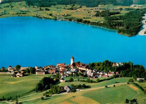 St Wolfgang Wolfgangsee Oberoesterreich AT Fliegeraufnahme