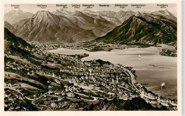 Tegernsee Panoramakarte