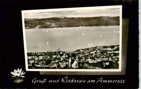 Riederau Ammersee Ostufer mit Kloster Andechs