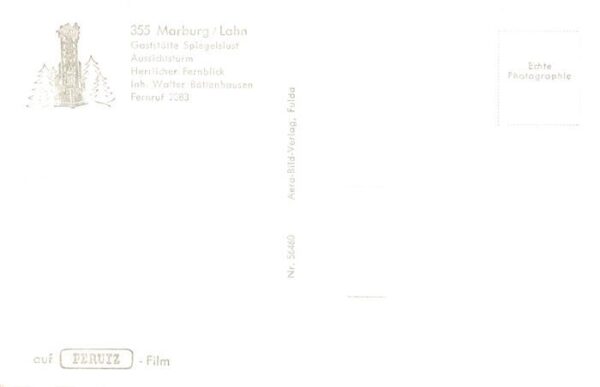 Marburg  Lahn Gaststaette Spiegelslust Aussichtsturm – Bild 2