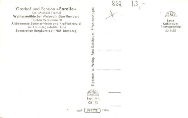 Weihersmuehle Weismain Gasthof Pension Forelle – Bild 2