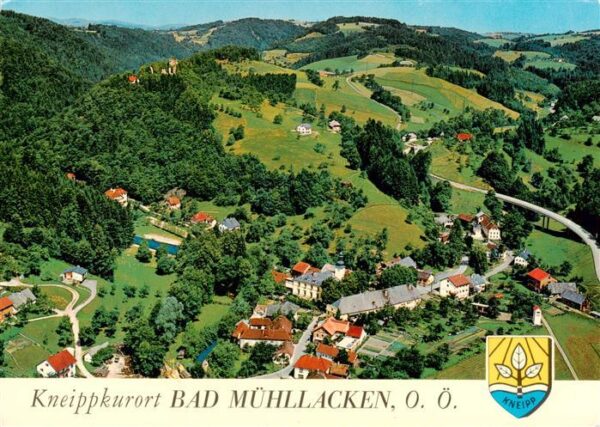 Feldkirchen Donau Oberoesterreich Bad Muehllacken Fliegeraufnahme