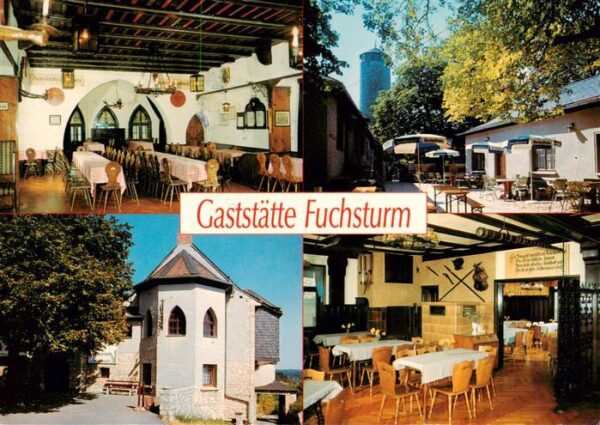 Jena  Thueringen Gaststaette Fuchsturm Gastraeume Terrasse