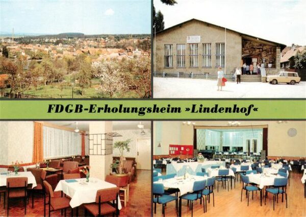 Ilsenburg Harz FDGB Erholungsheim Lindenhof Aussenansicht Heimgaststaette Speise