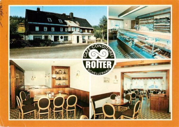 Schellerhau Cafe Conditorei Rotter Gastraeume Kuchentheke