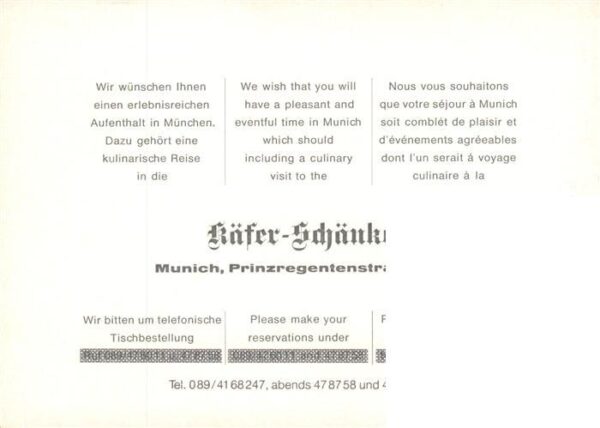 Muenchen Kaefer Schaenke Gastraeume Theke – Bild 2