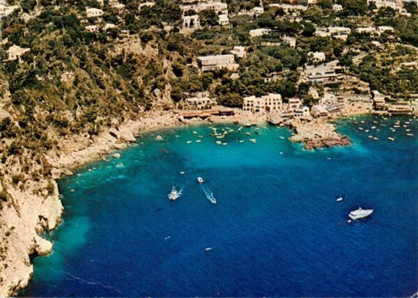 Capri Italia Baia di Marina Piccola Fliegeraufnahme