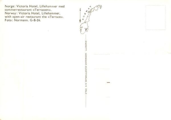 Lillehammer Norge Victoria Hotel med sommerrestaurant Terrassen – Bild 2