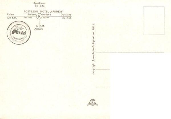 Apeldoorn NL Postiljon Motel Arnhem Fliegeraufnahme – Bild 2