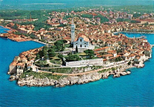 Rovinj Rovigno Istrien Croatia Fliegeraufnahme