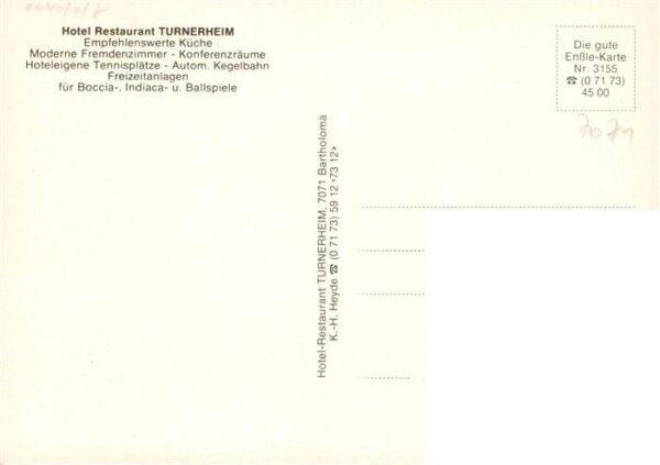 Bartholomae Hotel Restaurant Turnerheim Gastraeume – Bild 2