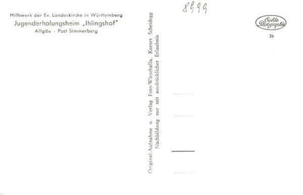 Simmerberg Weiler-Simmerberg Jugenderholungsheim Ihlingshof – Bild 2