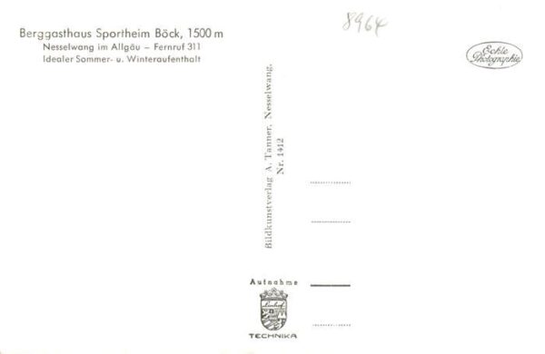 Nesselwang Allgaeu Bayern Berggasthaus Sportheim Boeck – Bild 2