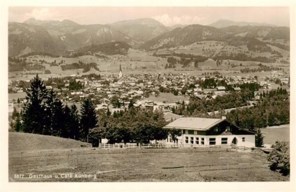 Oberstdorf Gasthaus Cafe Kuhberg Panorama