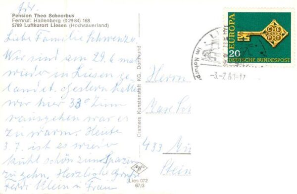 Liesen Hallenberg Hochsauerland Pension Theo Schnorbus – Bild 2