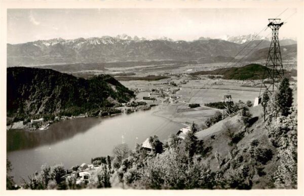 Annenheim Ossiacher See Kaernten AT Fliegeraufnahme