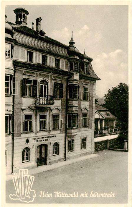 Villach Kaernten AT Jugenderholungsheim Mittewald mit Seitentrakt
