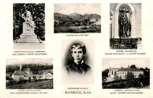 Mayerling Baden Niederoesterreich AT Kronprinz Rudolf Denkmal Mayerling vor 1889