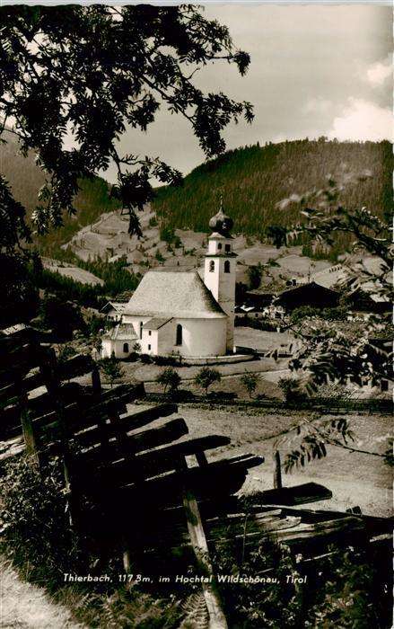 Thierbach Wildschoenau Tirol AT Panorama mit Kirche