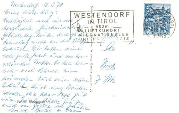 Westendorf Tirol Skilift Mittelstation – Bild 2