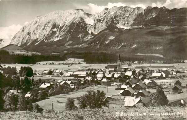 Mitterndorf Bad Steiermark AT Panorama mit Grimming