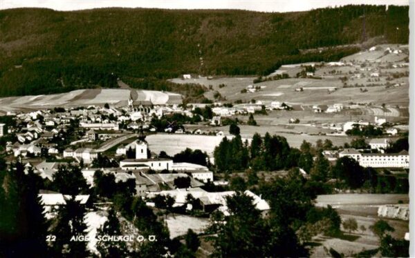 Aigen-Schlaegl Muehlviertel Oberoesterreich AT Fliegeraufnahme