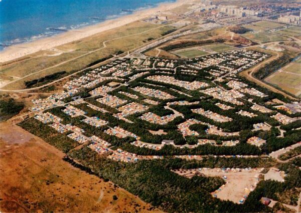 Den Haag La Haye NL Kampeerterrein Ockenburg Loosduinen Fliegeraufnahme