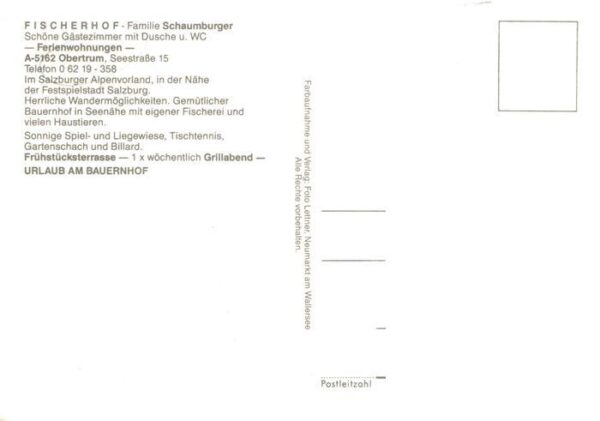 Obertrum See AT Fischerhof Gastraum Terrasse Ferienwohnungen – Bild 2