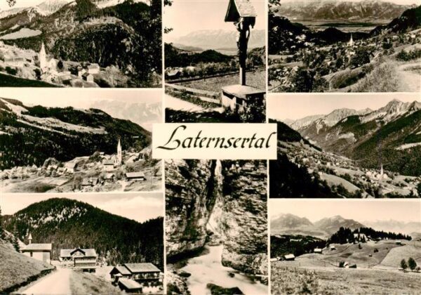 Laternsertal Vorarlberg AT Panorama Teilansichten