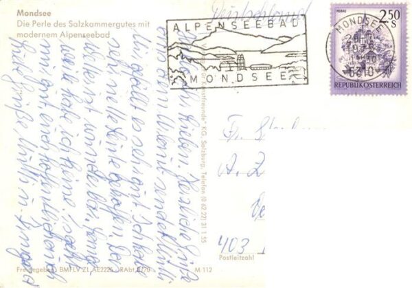 Mondsee Salzkammergut AT Fliegeraufnahme – Bild 2