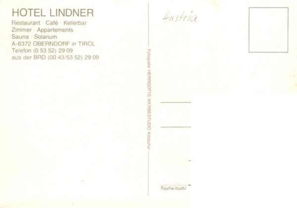 Oberndorf Tirol Hotel Lindner Restaurant Cafe Kellerbar – Bild 2