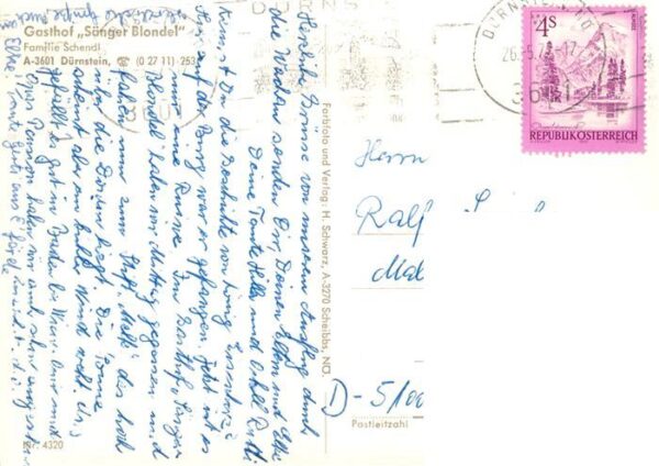 Duernstein Wachau AT Gasthof Saenger Blondel – Bild 2