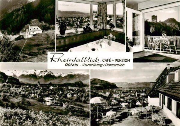 Goetzis Meschach Vorarlberg AT Rheintalblick Cafe und Pension Gastraeume Terrass