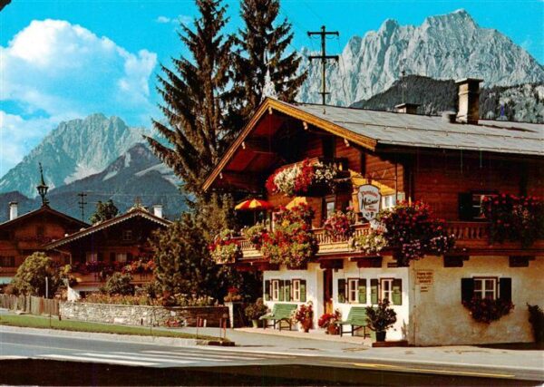 St Johann Tirol Motiv mit Wildem Kaiser