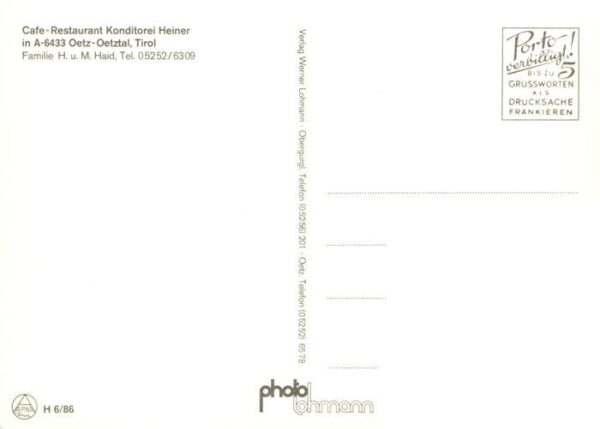 oetz Tirol Cafe Restaurant Konditorei Heiner – Bild 2