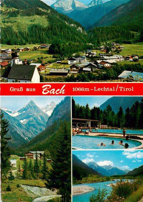 Bach Tirol AT Lechtal Panorama Schwimmbad