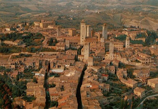 San Gimignano Toscana IT Le Torri Panorama