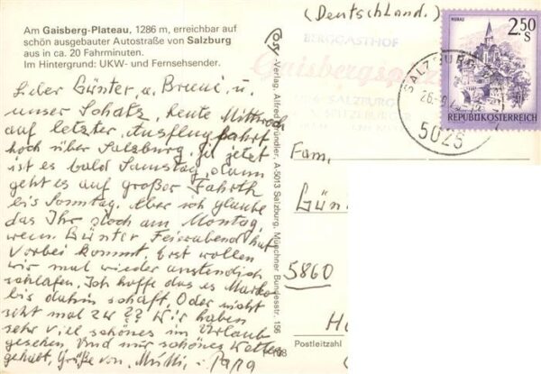 Gaisberg 1286m Salzburg AT Am Gasisberg Plateau mit UKW und Fernsehsender – Bild 2