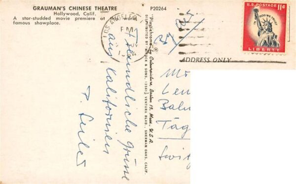 Hollywood Los Angeles California USA Graumans Chinese Theatre – Bild 2