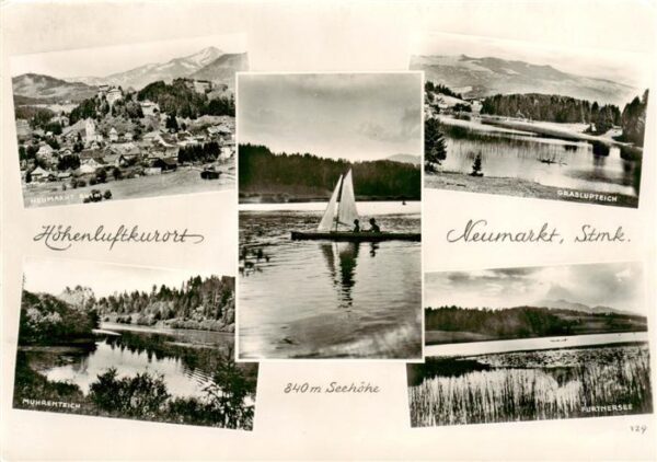 Neumarkt Steiermark Panorama Graslupteich Muhrenteich Furthersee Bootspartie