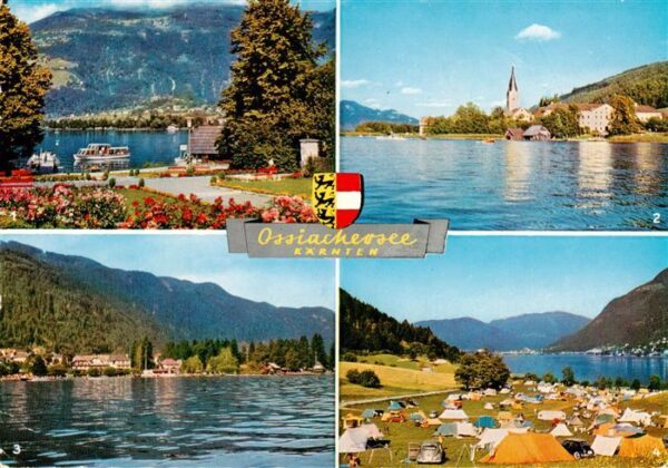 Ossiach Ossiachersee Kaernten AT Schiffstation Steindorf Camping Berghof
